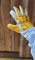 Yellow Goat Skin Bee Gloves